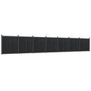 vidaXL szürke WPC kerítéspanel 1218 x 186 cm