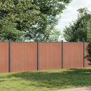 vidaXL barna WPC kerítéspanel 526 x 186 cm