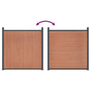 vidaXL barna WPC kerítéspanel 1737 x 186 cm