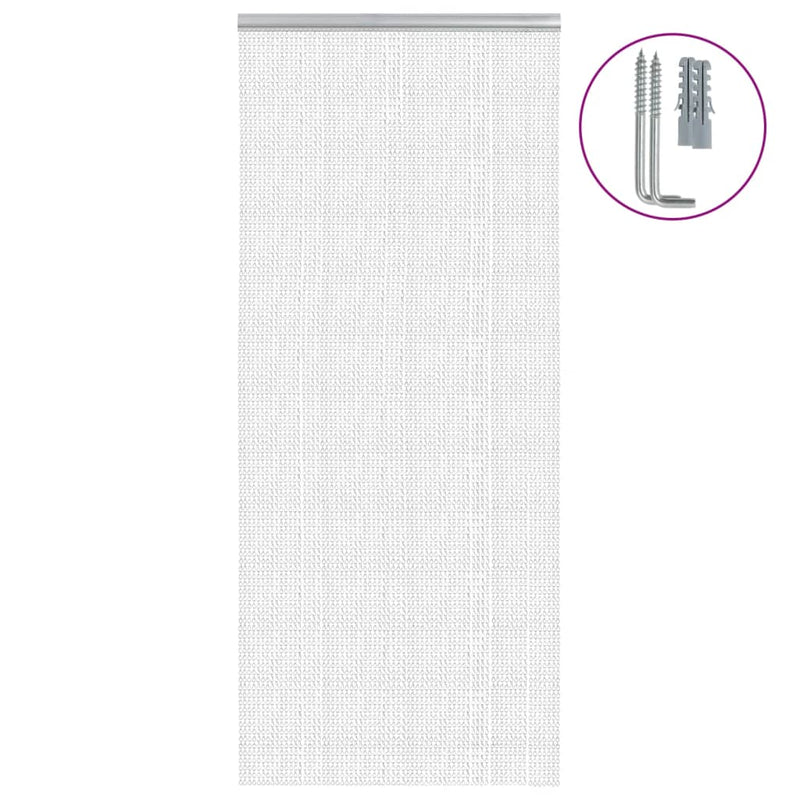 vidaXL alumínium láncos ajtószúnyogháló 90 x 212 cm