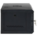 vidaXL 6U fali hálózati szekrény 19" IP20 53x40x30 cm