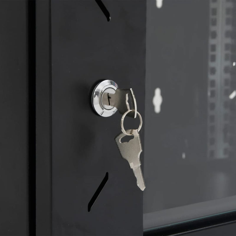 vidaXL 12U fali hálózati szekrény 19" IP20 53 x 40 x 60 cm