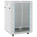 vidaXL 15U hálózati szekrény 19" forgó lábakkal IP20 60x45x86 cm