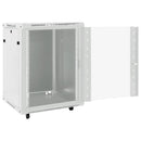 vidaXL 15U hálózati szekrény 19" forgó lábakkal IP20 60x45x86 cm