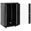 vidaXL 18U hálózati szekrény 19" forgó lábakkal IP20 60 x 60 x 100 cm