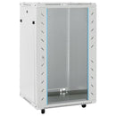 vidaXL 18U hálózati szekrény 19" forgó lábakkal IP20 60 x 60 x 100 cm
