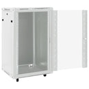 vidaXL 18U hálózati szekrény 19" forgó lábakkal IP20 60 x 60 x 100 cm