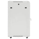 vidaXL 18U hálózati szekrény 19" forgó lábakkal IP20 60 x 60 x 100 cm