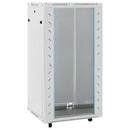 vidaXL 22U hálózati szekrény 19" forgó lábakkal IP20 60 x 60 x 120 cm