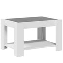vidaXL fehér szerelt fa dohányzóasztal 73 x 53 x 45 cm
