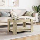 vidaXL sonoma tölgy szerelt fa dohányzóasztal LED-del 73 x 53 x 45 cm
