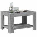 vidaXL szürke sonoma szerelt fa dohányzóasztal LED-del 73 x 53 x 45 cm