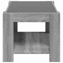 vidaXL szürke sonoma szerelt fa dohányzóasztal LED-del 73 x 53 x 45 cm