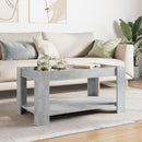vidaXL betonszürke szerelt fa dohányzóasztal LED-del 93 x 53 x 45 cm