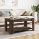 vidaXL barna tölgy szerelt fa dohányzóasztal LED-del 93 x 53 x 45 cm