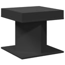 vidaXL fekete szerelt fa dohányzóasztal 50 x 50 x 45 cm