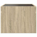 vidaXL sonoma tölgy végtelen hatású LED-es dohányzóasztal 40x40x30 cm
