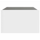 vidaXL fehér végtelen hatású LED-es dohányzóasztal 70 x 50 x 30 cm