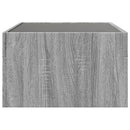 vidaXL szürke sonoma végtelen hatású LED-es dohányzóasztal 70x50x30 cm