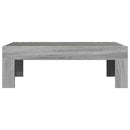 vidaXL szürke sonoma végtelen hatású LED-es dohányzóasztal 90x50x30 cm