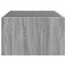 vidaXL szürke sonoma végtelen hatású LED-es dohányzóasztal 90x50x30 cm