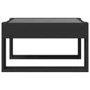vidaXL fekete végtelen hatású LED-es dohányzóasztal 50 x 53 x 30 cm