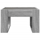 vidaXL szürke sonoma végtelen hatású LED-es dohányzóasztal 50x53x30 cm