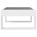 vidaXL fehér végtelen hatású LED-es dohányzóasztal 70 x 53 x 30 cm