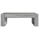 vidaXL szürke sonoma végtelen hatású LED-es dohányzóasztal 90x53x30 cm