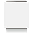 vidaXL fehér végtelen hatású LED-es dohányzóasztal 50 x 50 x 50 cm