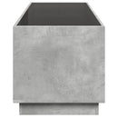 vidaXL betonszürke végtelen hatású LED-es dohányzóasztal 90x50x50 cm