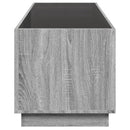 vidaXL szürke sonoma végtelen hatású LED-es dohányzóasztal 90x50x50 cm