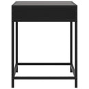 vidaXL fekete végtelen hatású LED-es dohányzóasztal 40 x 40 x 51 cm