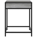 vidaXL szürke sonoma végtelen hatású LED-es dohányzóasztal 40x40x51 cm