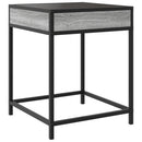 vidaXL szürke sonoma végtelen hatású LED-es dohányzóasztal 40x40x51 cm