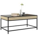 vidaXL sonoma tölgy végtelen hatású LED-es dohányzóasztal 90x50x41 cm