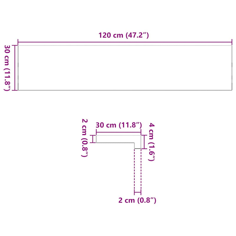 vidaXL 8 db tömör tölgyfa lépcsőfokok kezeletlen 120x30x2 cm