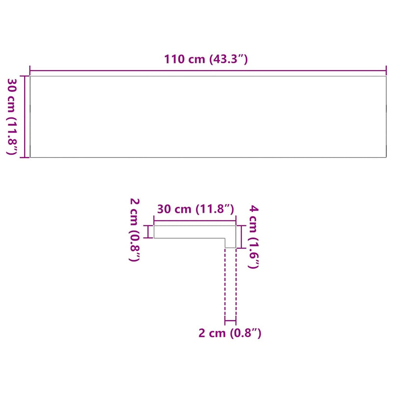 vidaXL 16 db tömör tölgyfa lépcsőfokok kezeletlen 110x30x2 cm