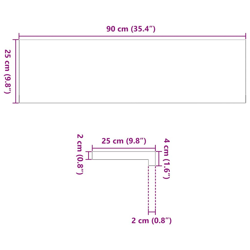 vidaXL lépcsőfokok 4 db Sötétbarna 90x25x2 cm tömör fa tölgyfa