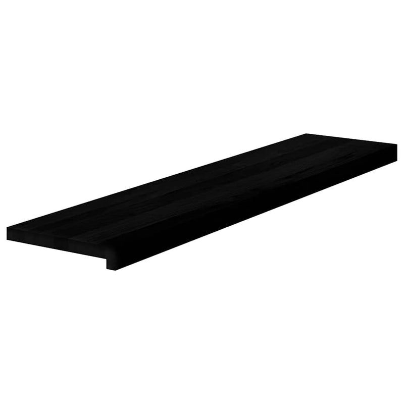 vidaXL lépcsőfokok 4 db Sötétbarna 110x25x2 cm tömör fa tölgyfa