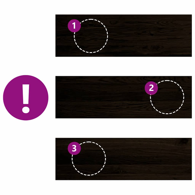 vidaXL lépcsőfokok 12 db Sötétbarna 80x30x2 cm tömör fa tölgyfa