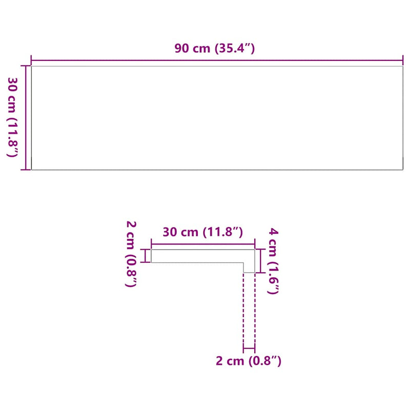 vidaXL 2 db tömör tölgyfa világosbarna lépcsőfokok 90x30x2 cm