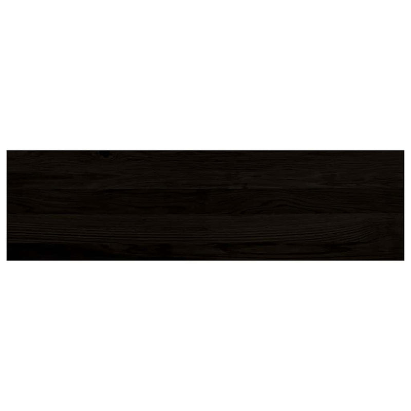 vidaXL lépcsőfokok 2 db Sötétbarna 90x30x2 cm tömör fa tölgyfa