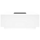 vidaXL fehér végtelen hatású LED-es dohányzóasztal 100 x 100 x 40 cm