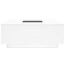vidaXL fehér végtelen hatású LED-es dohányzóasztal 100 x 100 x 40 cm