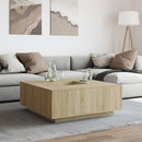 vidaXL sonoma tölgy színű szerelt fa dohányzóasztal 100x100x40 cm