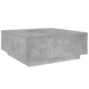 vidaXL betonszürke szerelt fa dohányzóasztal 100x100x40 cm