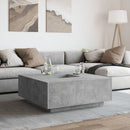 vidaXL betonszürke szerelt fa dohányzóasztal 100x100x40 cm
