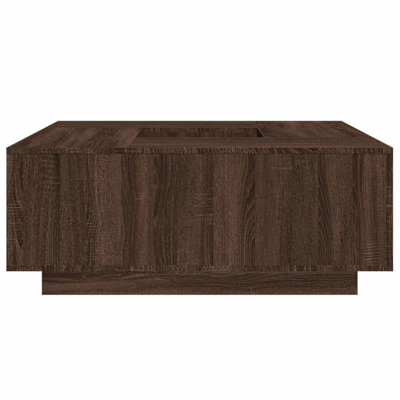 vidaXL barna tölgyszínű szerelt fa dohányzóasztal 100x100x40 cm