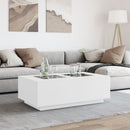 vidaXL fehér végtelen hatású LED-es dohányzóasztal 116 x 69 x 40 cm